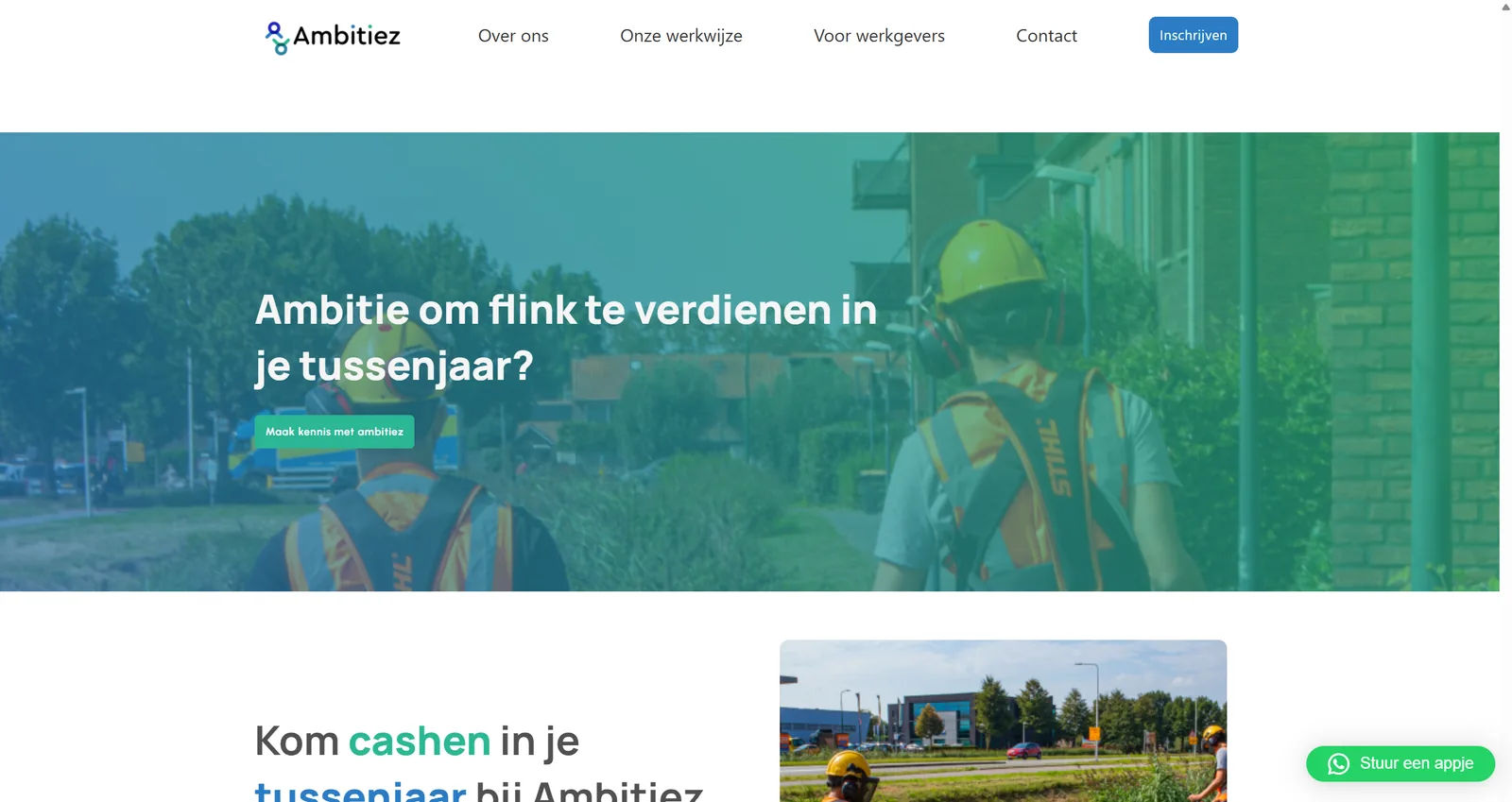 Ambitiez website home page