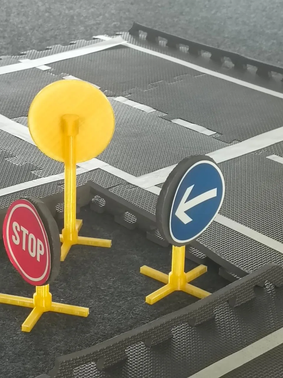 Testing lane following on the track